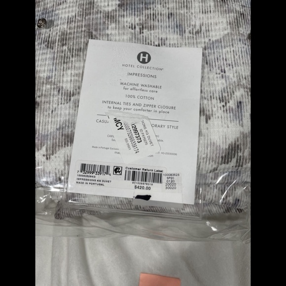 NEW Hotel Collection Impressions Floral KING Duvet - Picture 3 of 12